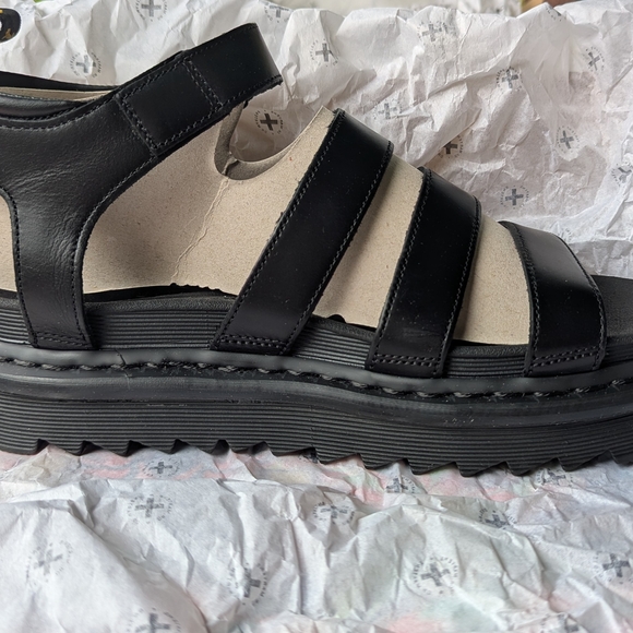 Black Strappy Sandals - Picture 2 of 7